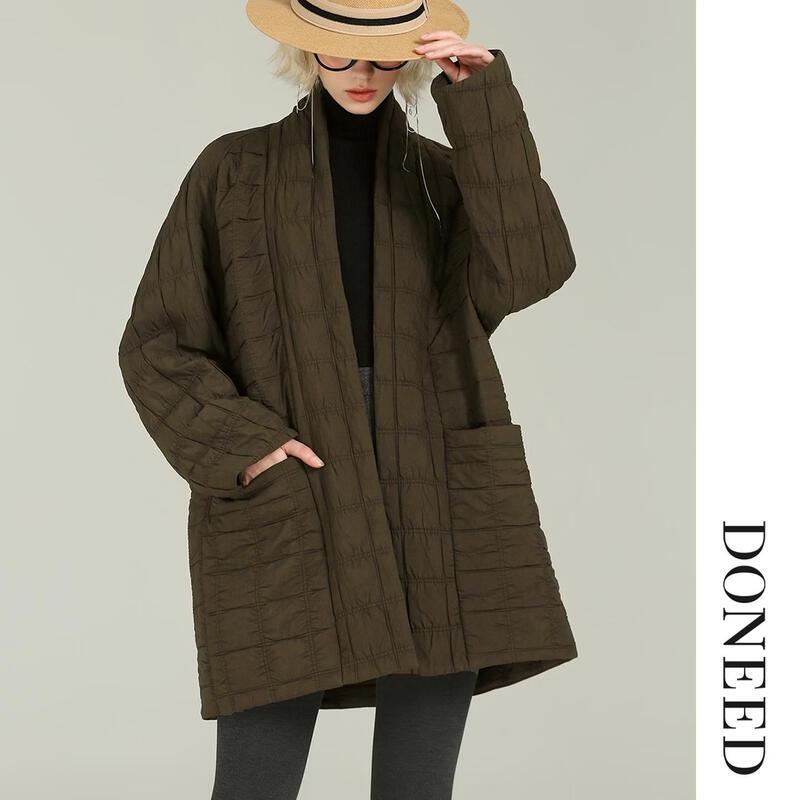DONEED Vintage Quilted Loose-Fit Jacket