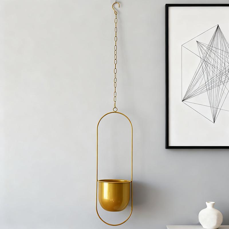 European Wrought Iron Hanging Hydroponic Planter for Spider Plants