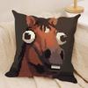 Funny Pixel Animals Cute Cushion Cover Silky Short Plush Invisible Zipper Dustproof Sofa Pillow Case For Home Decor