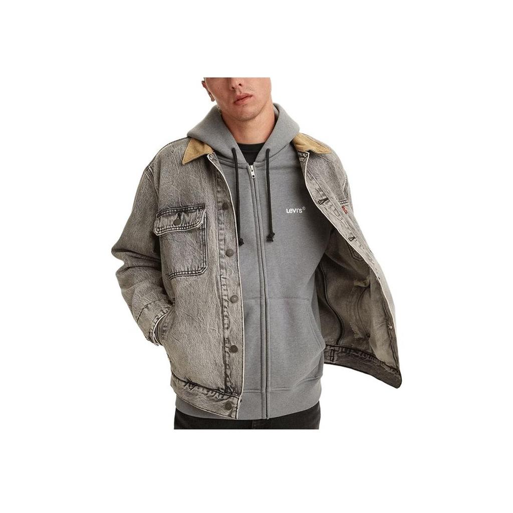 Levis Vintage Lapel Denim Jacket Unisex jackets Gray A0640-0001