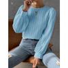 New Spring Round Neck Long Sleeve Loose Blouse Women Solid Color Office Shirt Ladies Casual Simple Tops Female Solid Color  Fashion Elegant Clothing