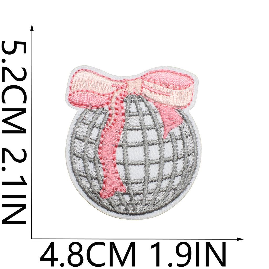 Love Letter Embroidery Cloth Sticker Pink Couple Clothing Decorative Patch Sticker Bow Bear Computer Embroidery Label Heat Transfer