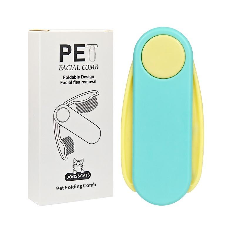 Pet Dog Cat Flea Removal Comb Dense Tooth Straight Row Pet Folding Comb Pet Hair Grooming Combs Pet Dog Cat Grooming Tool