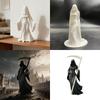 1Pcs 3D Printed White Dress Ghost Sculpture Model Ornament Funny Ghost Statue Halloween Indoor And Outdoor Decoration