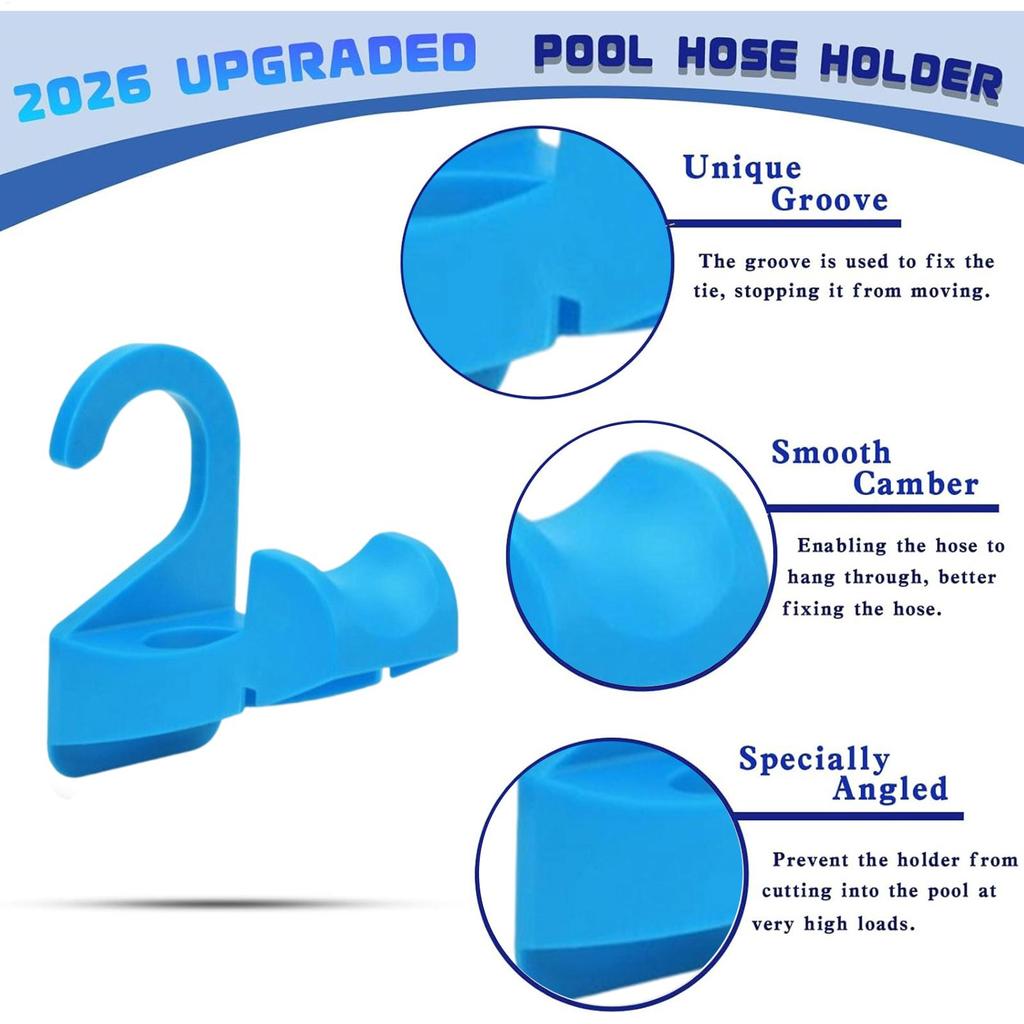 Pool Water Hose Holder 3 Pieces Anti-Slip Tube Support Leak-Proof Swimming Pool Pipe Holders For Indoor Outdoor Garden Farm