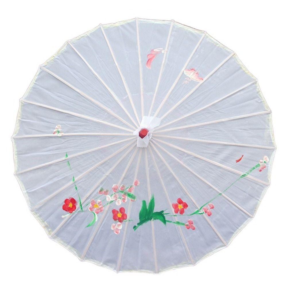 Vintage Oil Paper Umbrella Chinese Traditional Paper Parasol Folding Dance Umbrellas  Wedding