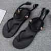 Beach Sandals Men's Simple Fashion Foreign Trade Couple Shoes Large Size Bag Head Slippers Fashion Two-color Cool Slippers