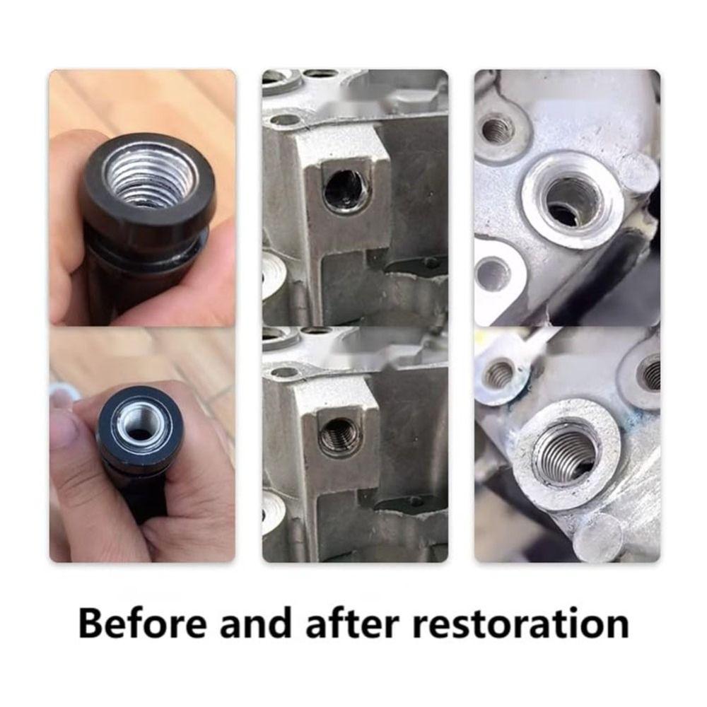 10Pcs M8 Male To M5 Female Threaded Insert 12mm Length Repair Nuts Smooth Thread Nut