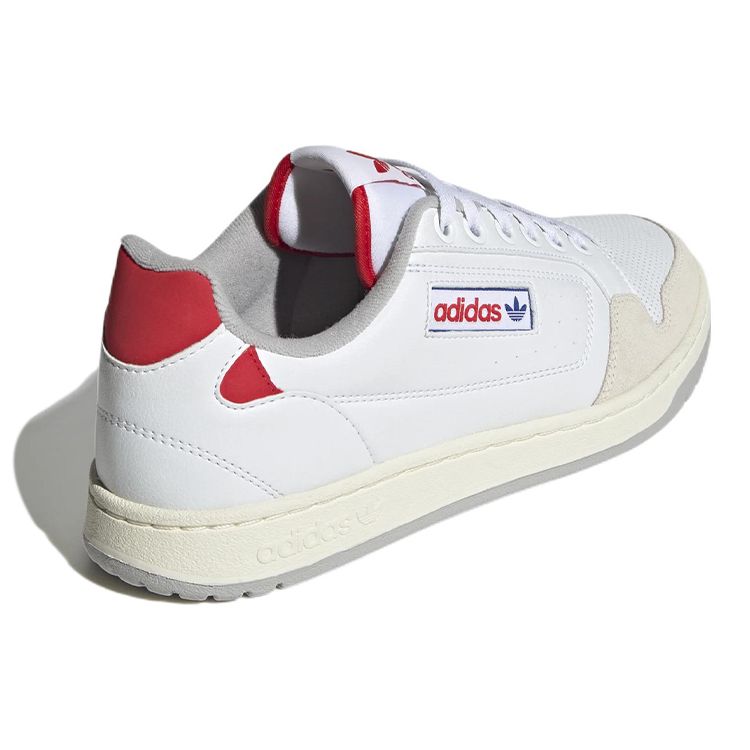 Adidas Originals Ny 90 Leather Comfortable Non-Slip Durable Low-Top Sneakers Men Sneakers White Red GX4393