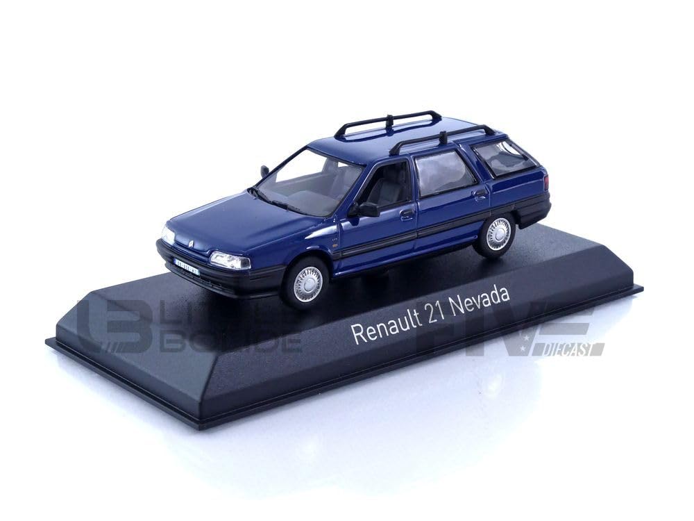 Norev Scale Renault 21 Nevada 2018 Blue Finished Product 1/43