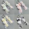 Kawaii Ribbon Bow Ornament Lace Pendant DIY Ita Bag Decorative Accessories Handmade Backpack Charms Support Stick Ribbon Bow