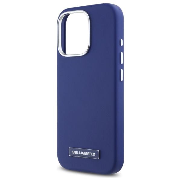 Karl Lagerfeld Klhmp16Xpgmsrpb Iphone 16 Pro Max 6.9 Niebieski/Blue Hardcase Fw Metal Plate Magsafe