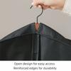 Mesh Pockets Portable Garment Bags Multi-Compartment Foldable Travel Garment Bags with Window Hanging Dress Dust Bag Travel