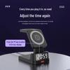 3-in-1 Wireless Charger: Alarm Clock, Magnetic Phone Stand, Fast Charging for Apple Watch & Earphones