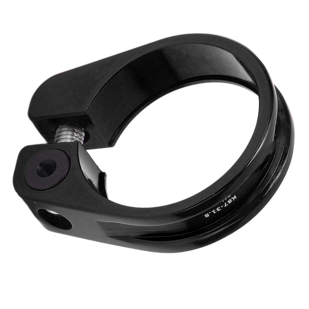 Bike Seat Post Clamp 31.8mm Aluminium Alloy CNC Cutting Ergonomic Hollow Design Seatpost Clamp