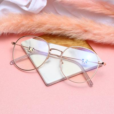 Hochwertige süße Rahmenbrille Myopiebrille Damen Herren Kurzsichtigkeit Brille Blaulichtfilter Brille mit Dioptrien Minus -1,0
