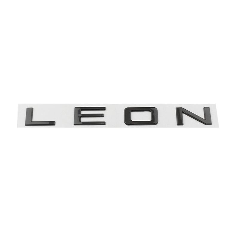 Car 3D Metal Trunk Words Letters Logo Decals Emblem Badge Sticker For Seat Leon MK1 MK2 MK3 MK4 MK5 MK6 FR Styling Accessories