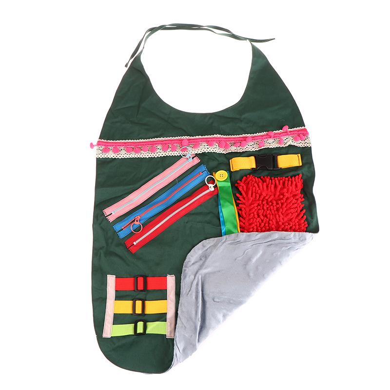 Dementia Patients Sensory Toy Elderly Awareness Training Tools Multifunction Alzheimer Fidget Anxiety Relief Educational Apron