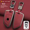 Car Zinc Alloy Leather Key Case Cover For BMW X1 X3 X5 X6 X7 F20 F15 F16 F48 G20 G30 G01 G02 G05 G11 G32 1 3 7 Series Accessorie