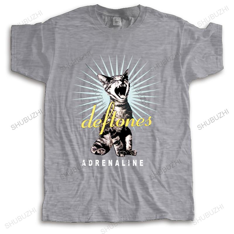 Nově příchozí streetwearové tričko pánské letní top trička DEFTONES ADRENALINE Pánské vysoce kvalitní tričko Značkové oblečení Evropská velikost TOPY