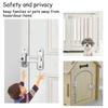 2Pcs Flip Gate Latches,Stainless Steel Sliding Barn Door Lock,Hardware Gate Latch for Fence Garage Garden Bathroom Pet Cage