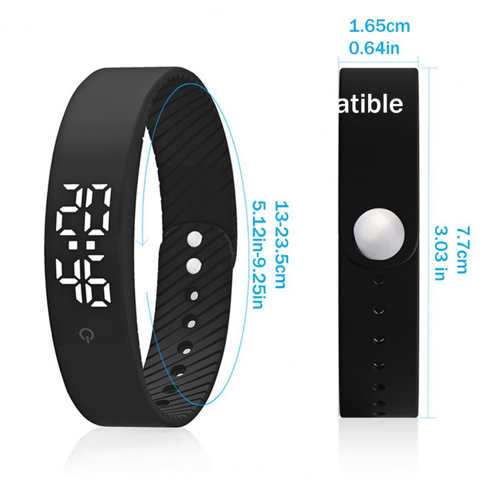 Vibrierendes Alarm-Armband mit Fitness-Tracking Wasserdichte Stumme Weckuhr Armband Vibration Schlaf-Armband Zeitmessung Armbanduhr