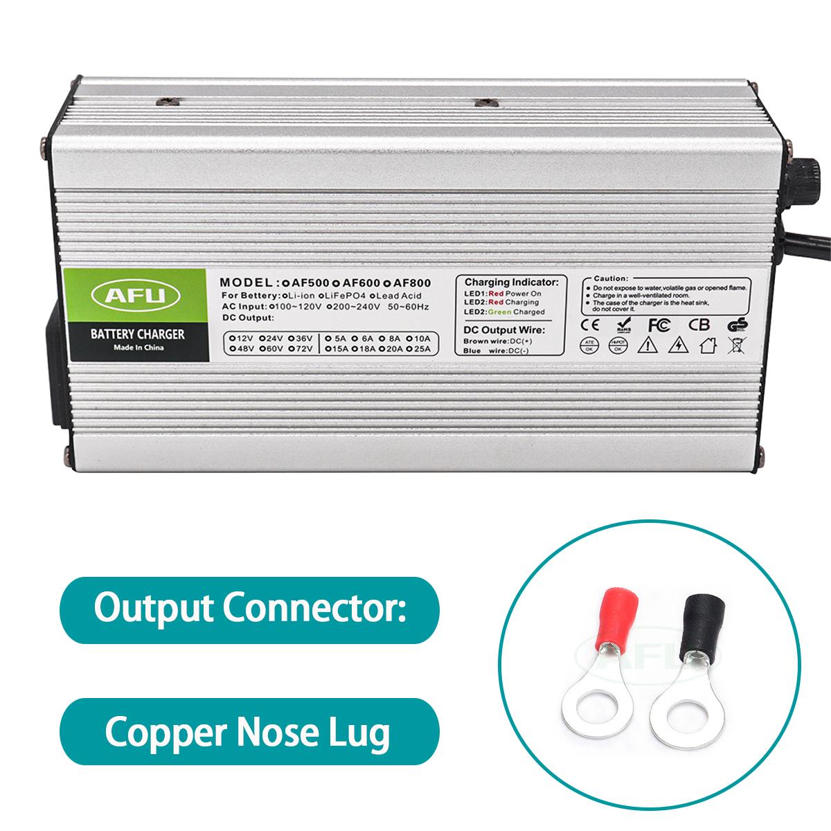 29.2V 15A Charger 24V 15A LiFePO4 Battery Charger Port For 8S 24V 25.6V LiFePO4 Battery Pack US(100-120V)