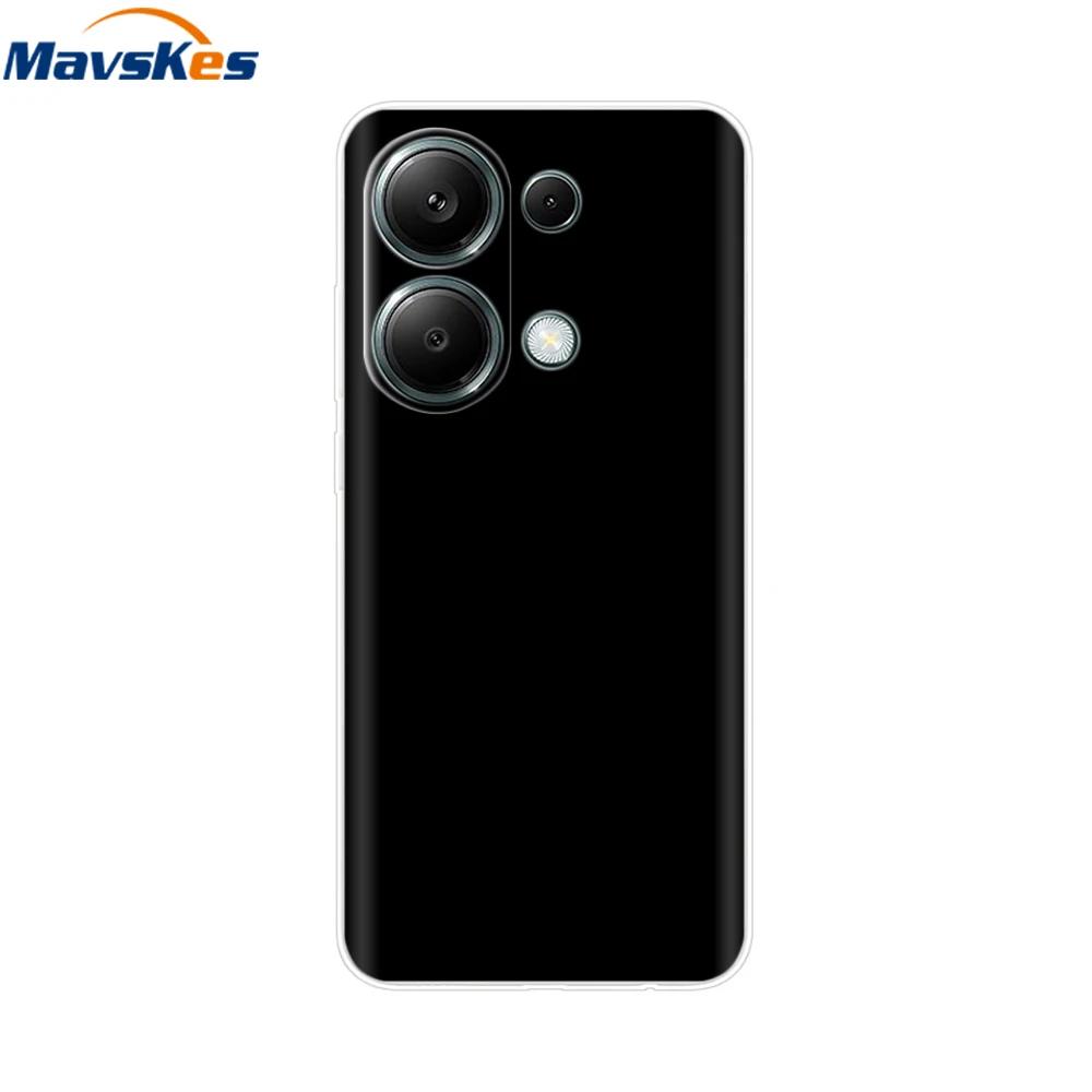 

For Xiaomi Redmi Note 13 4G Case Note13 Cover Soft Clear Silicone TPU Back Case Funda For Redmi Note 13 Pro 4G Phone Cases Coque Redmi Note 13 4G