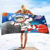 Galaxy Astronaut Beach Towel,Beach Blanket Large Microfiber Shower Bath Towels Yoga Towel,Soft Water Absorbent Beach Throw