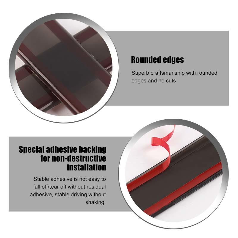 Auto-Dekorationsabdeckungen für Nebelschlussleuchten, ABS-Dekoration für Ford Mustang ab 2024, Außenzubehör, gesmokt, schwarz