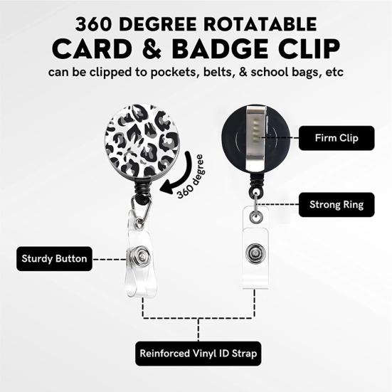 Držák na odznak se zasouvacím klipem na odznak Univerzální lehký držák na ID kartu pro zdravotní sestry Učitelé Administrativní pracovníci