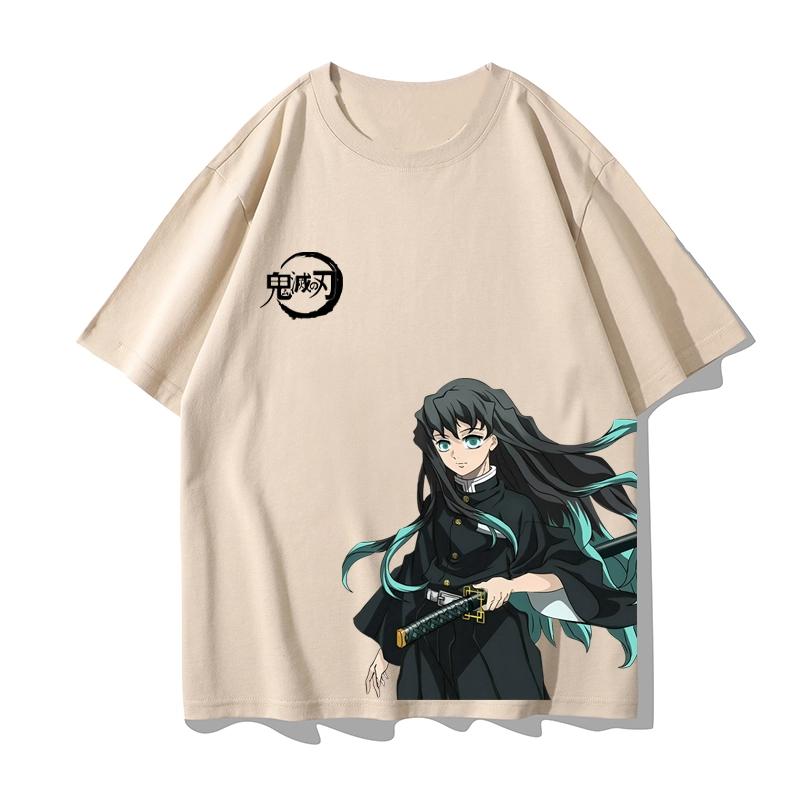 Chlapecké studentské tričko s krátkým rukávem z anime "Demon Slayer": Kimetsu No Yaiba" s postavou Tsukuro Asakazu
