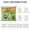 E-Ed Edd N Eddy Cushion Cover Silky Short Plush Double-Sided Printed Pillow Case For Sofa All Seasons Home Decor Gift