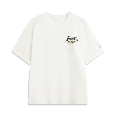 Li Ning Sports Lifestyle Serie High Street American Retro Casual Eisseide Bequem Vielseitig Sommer Kurzarm T-Shirt Unisex Oberteile AHSV263-1