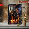 Ace Of Spades Metal Sign Vintage UV Print Iron Wall Art Home Bar Man Cave Decoration Pre Drilled Waterproof Weather Resistant