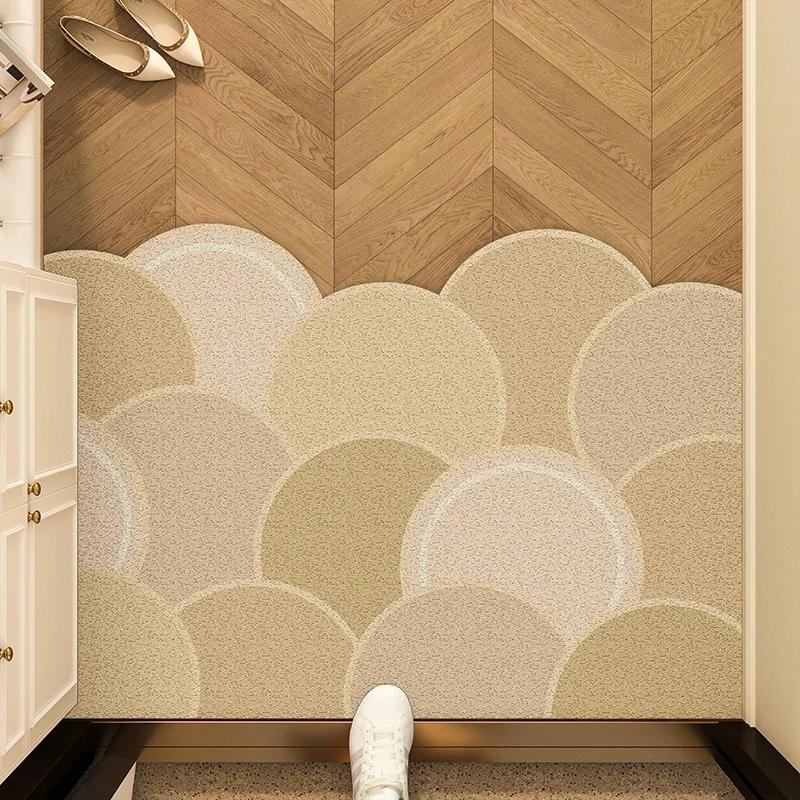 Entrance Door Mat Non-Slip Free Cutting Decorative Entrance Mats for Perfect for Laundry Kitchen Guest Room Decor Foot Rug