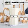 Cafeteira expresso Moka Pot fácil de limpar, cafeteira de fogão, cafeteira cubana de design italiano de alumínio para sabor rico