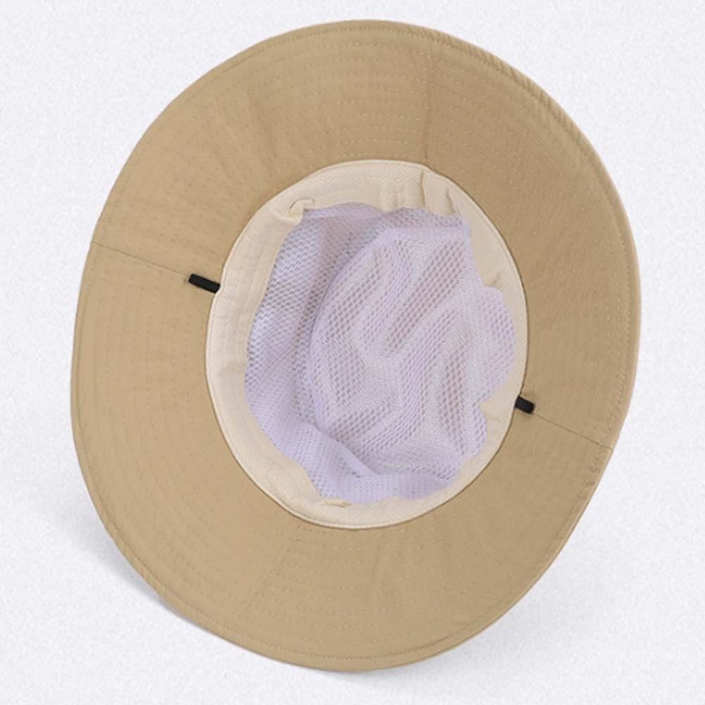 Drawstring Sunshade Fishing Hat Nylon Sunscreen Basin Cap Sun Cap Men's Fisherman Hat Summer