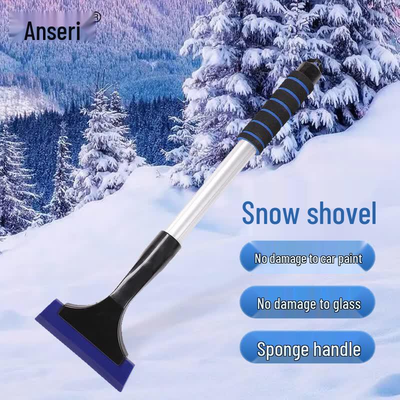 AnsellRui Car Snow and Ice Scraper Shovel Blue