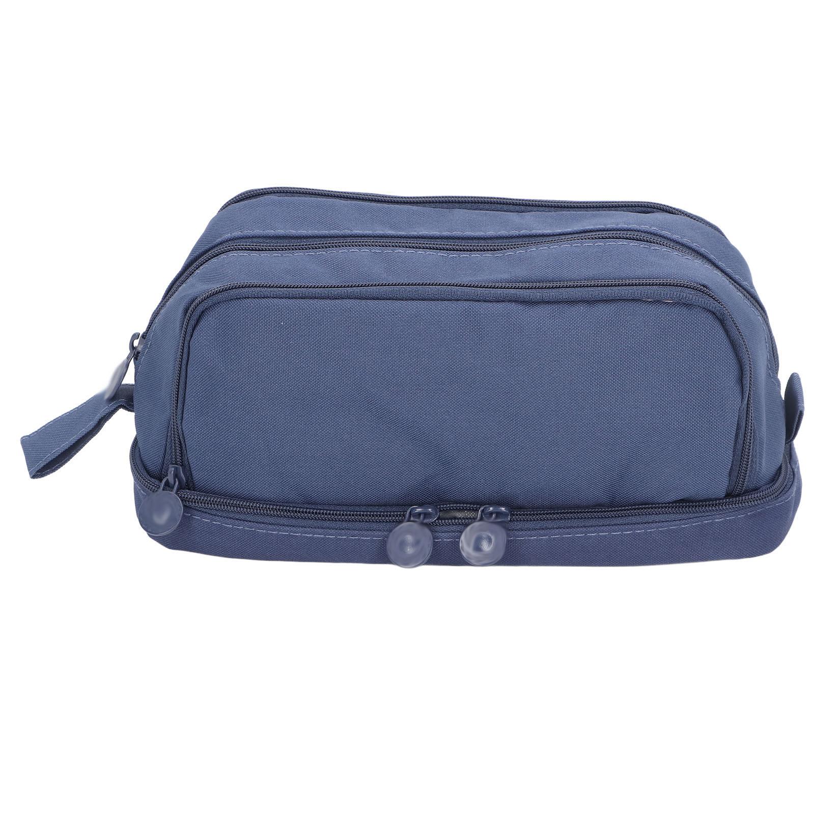 Large Capacity Pencil Case Dual Opening Pencil Bag Pencil Box Portable Multipurpose Pencil Pouch for School Library