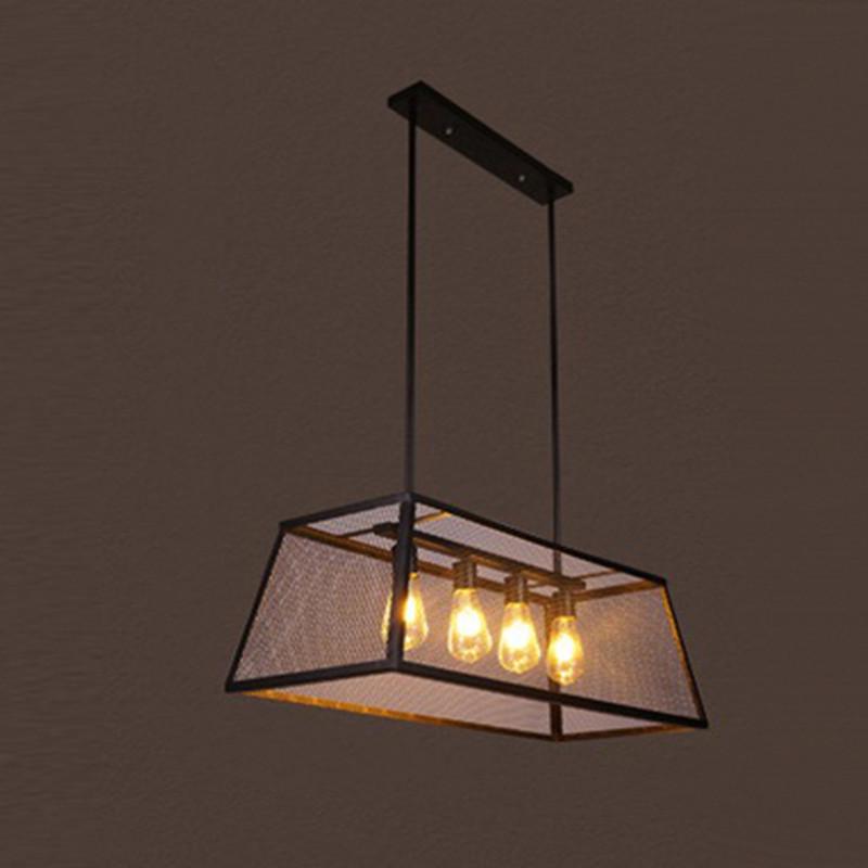 Retro Industrial Pendant Light: American Country Style Wrought Iron Small Lamp for Bars & Cafes