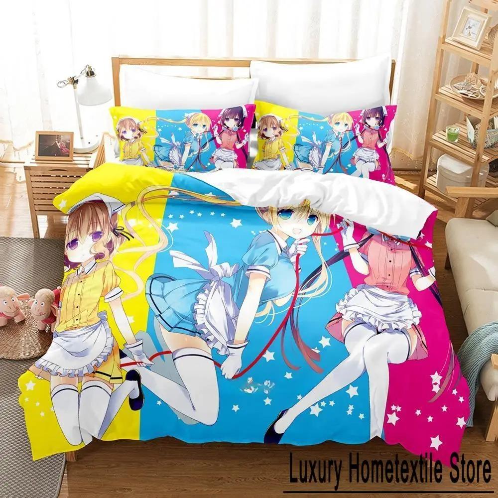 

3D Kawaii Anime Bedding Set Single Twin Full Queen King Size Duvet Cover Bed Sheet Set for Adult Kid Bedroom 70x133cm 2pcs