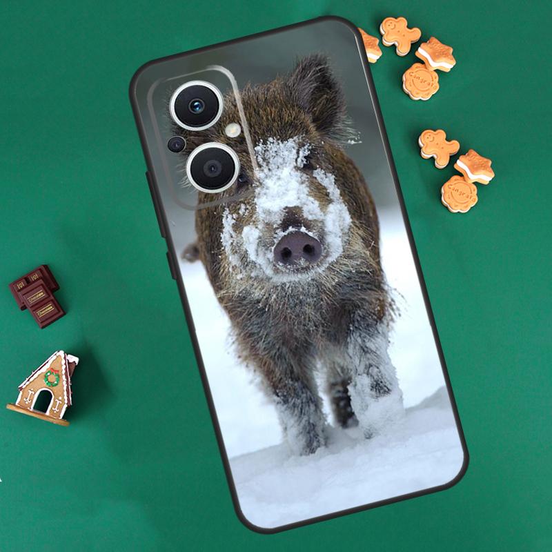 Wildschwein Hülle Für OPPO Reno 8 7 Lite 14 13 12 11 F 10 Pro 8T Hülle Für OPPO Find X8 X6 X5 X9 Pro Hülle