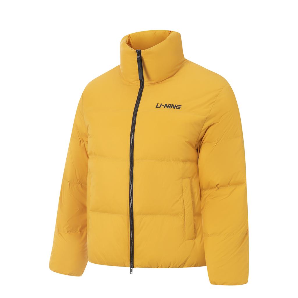 Li Ning Sports Lifestyle Series Minimalistische Letter Rits Opstaande Kraag Veelzijdige Casual Sport Donzen Jas Unisex Jas AYMV427-5