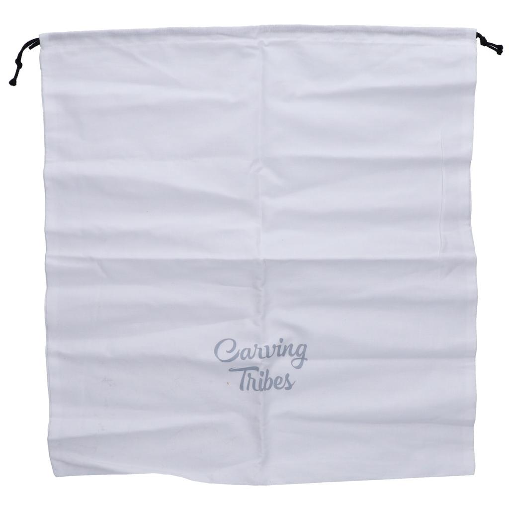 CARVING TRIBES [47482505] Marisol Carved Leather with Fox Fur Tote Bag mustardUsed