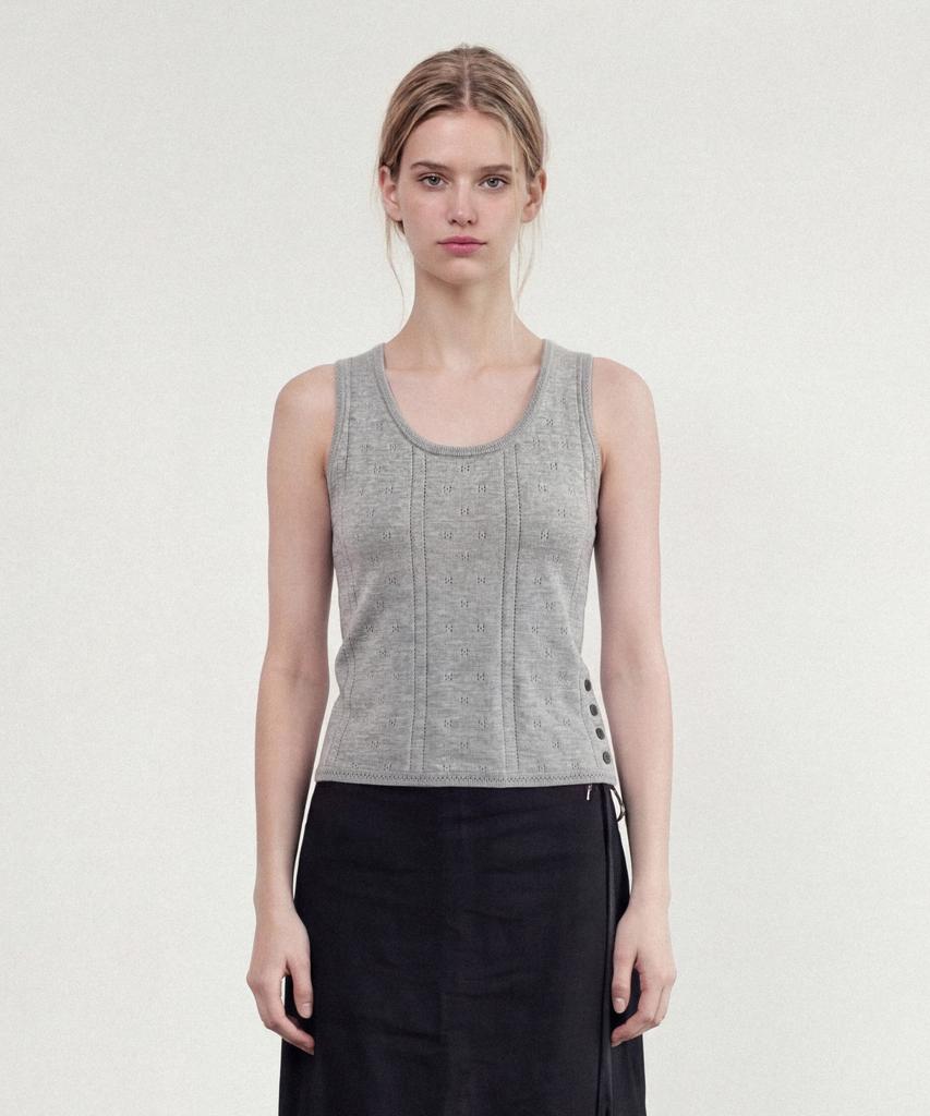 FOLNUA Petit Soft Sleeveless Knit (Melange Gray)