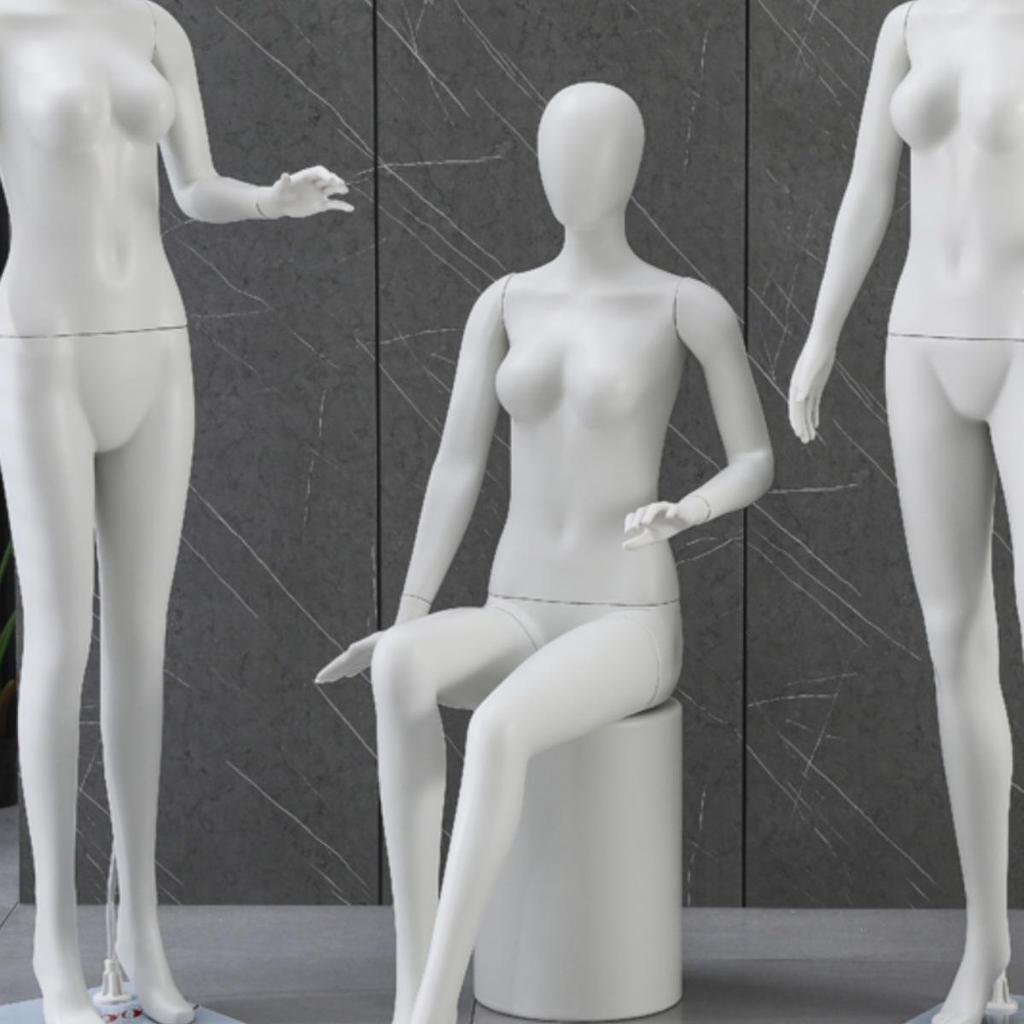 Minimalist Full-Body Female Mannequin for Clothing Display, Wedding Dresses, and Lingerie