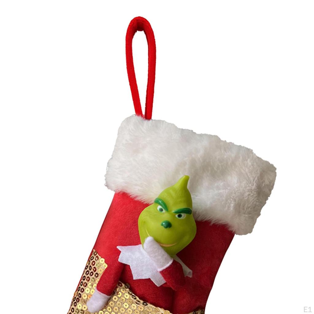 Christmas Stocking Candy Gift Bag Holiday Fireplace Decor Durable Year Decoration Xmas