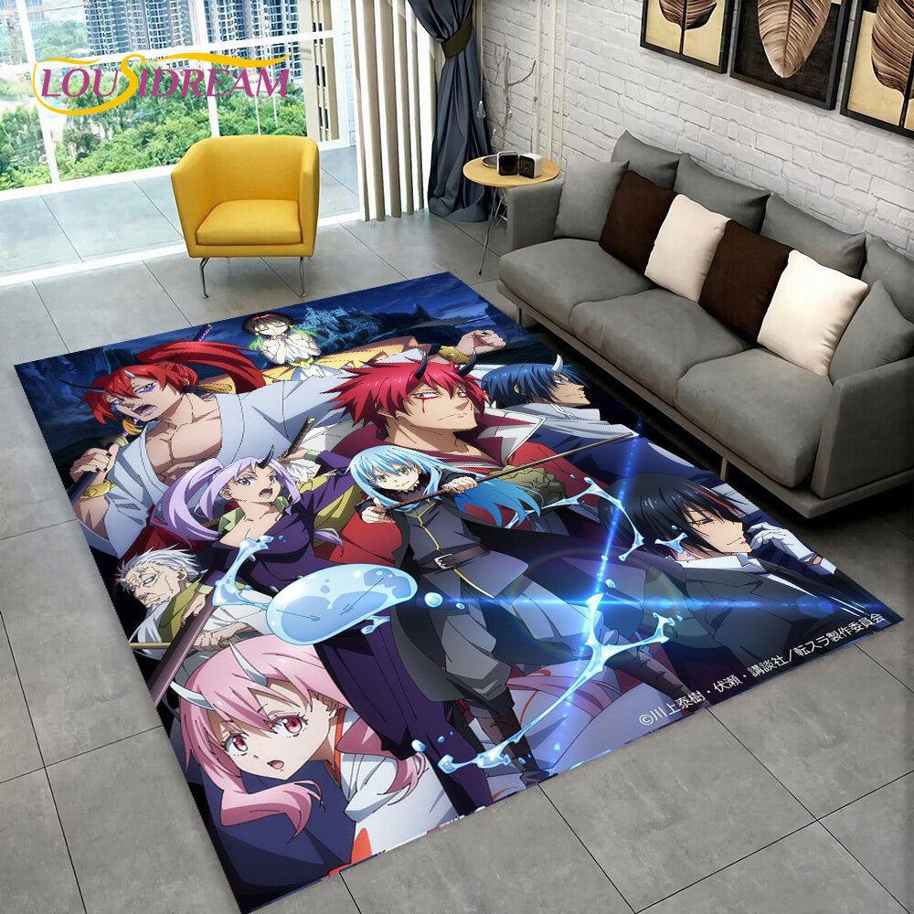 I Got Reincarnated As A Slime Anime Area Rug,Carpet Rug for Home Living Room Bedroom Sofa Doormat Decor,kids Non-slip Floor Mat