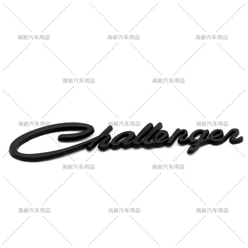 3D Metal Challenger Emblem Charger Badge Rear Trunk Decal Stickers for Charger Challenger Auto Decoration Accessories Ring Key